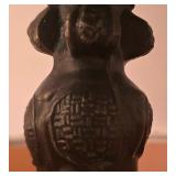 DR - Decorative Table Lamp with Pleated Shade, Ornate Metal Base, 18" Tall