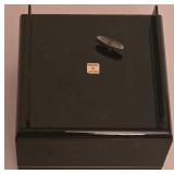 P - Japanese Lacquer Jewelry Box, Porcelain Covered Cups, and Decorative Fan Set