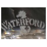 P - Lenox Table Lamp with Shade and Pair of Waterford Lismore 4 Inch Crystal Candle Holders