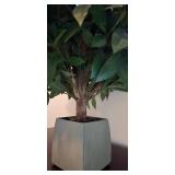MBR - Pair of Faux Potted Plants 28" Tall with 5.5" Square Bases