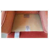 BR2 - Pair of Vintage Southwood Peach Wingback Chairs with Queen Anne Legs