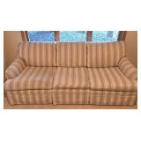 LL-BR4 - Vintage Stearns & Foster Striped Sleeper Sofa