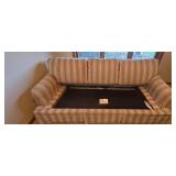 LL-BR4 - Vintage Stearns & Foster Striped Sleeper Sofa