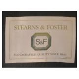 LL-BR4 - Vintage Stearns & Foster Striped Sleeper Sofa