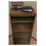 LL-BR4 - Entertainment Stand with JCPenney Radio Cassette Player and Sony Clock Radio
