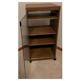 LL-BR4 - Entertainment Stand with JCPenney Radio Cassette Player and Sony Clock Radio