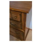 LL-BR3 - Vintage Wooden Chest of Drawers with Brass Pulls