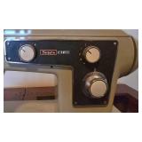 LL-BR3 - Vintage Sears Kenmore Sewing Machine in Table with 22 Inch Extension