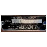 LL-BR3 - Vintage Sears Kenmore Sewing Machine in Table with 22 Inch Extension