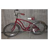 LL-G - Vintage Red Schwinn Bicycle with 56 Inch Frame