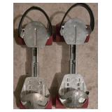 LL-G - Basketball, Pump, and Set of Vintage Adjustable Roller Skates