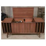 LL-G - Mid Century Modern Zenith High Fidelity Stereo Console with Vinyl Records