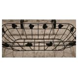 LL-G - Set of 2 Deck Rail Planters and 2 Hanging Metal Planters