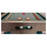 LL-ST - Vintage Collapsible Bumper Pool Table with Cues and Balls