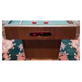 LL-ST - Vintage Collapsible Bumper Pool Table with Cues and Balls