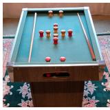 LL-ST - Vintage Collapsible Bumper Pool Table with Cues and Balls