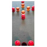 LL-ST - Vintage Collapsible Bumper Pool Table with Cues and Balls