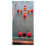 LL-ST - Vintage Collapsible Bumper Pool Table with Cues and Balls