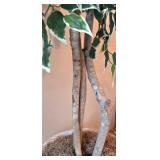 LL-ST - 7 Foot Artificial Ficus Tree in Woven Basket