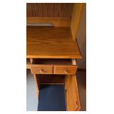 LL-FR - Hooker Furniture Two-Piece Desk with Hutch and Extendable Shelf