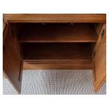 LL-FR - Vintage Wooden Bookcase with Adjustable Shelves and Lower Cabinet