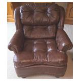 LL-FR - Vintage Hancock & Moore Fine Leather Armchair
