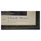 LL-FR - Claude Monet Framed Print Water-Lily Pond with Bridge