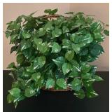 LL-FR - Pair of Decorative Artificial Plants in Wicker Baskets