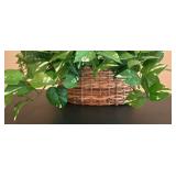 LL-FR - Pair of Decorative Artificial Plants in Wicker Baskets