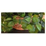 LL-FR - Pair of Decorative Artificial Plants in Wicker Baskets