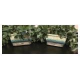 LL-FR - Pair of Faux Potted Plants, 15 Inch Tall Decorative Greenery