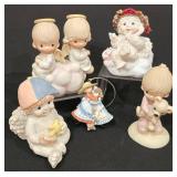 P - Collection of Dreamsicle and Jonathan & David Angel Figurines with Ornament