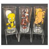 P - Set of 11 Vintage Collector Cartoon Character Glasses