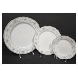 P - Noritake 6107 Colburn China Set Service for 12 with Soup Bowls