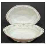 P - Noritake 6107 Colburn China Serving Set with Platter, Bowls, Gravy Boat, and Accessories