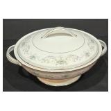 P - Noritake 6107 Colburn China Serving Set with Platter, Bowls, Gravy Boat, and Accessories