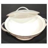 P - Noritake 6107 Colburn China Serving Set with Platter, Bowls, Gravy Boat, and Accessories