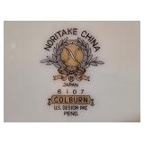 P - Vintage Noritake 6107 Colburn China Set - Dinner Plates, Saucers, Bread Plate, Dessert Bowls