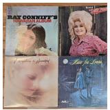 P - Collection of 16 Vintage Vinyl Records Classic Country and Pop Artists