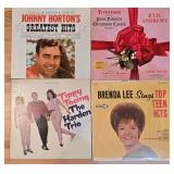 P - Collection of 16 Vintage Vinyl Records Classic Country and Pop Artists