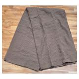 K - Taupe King Coverlet and Pair of Like New 18.5" Rooster Pillows