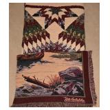 ML-B2 - Quilt 89 x 96 Inches and Bob Timberlake Home Collection Throw 52 x 72 Inches