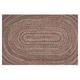 G - Oval Braided Rug 84" x 110" with Subtle Multicolor Pattern