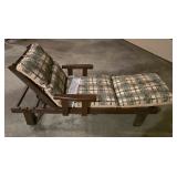 G - Brown Chaise Lounge with Reversible Cushion