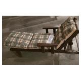 G - Brown Chaise Lounge with Reversible Cushion