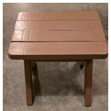G - Wood Picnic Table with 2 Benches and Small Bench
