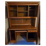 LL-FR - Hooker Furniture Two-Piece Desk with Hutch and Extendable Shelf