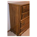 LL-BR3 - Vintage Wooden Chest of Drawers with Brass Pulls