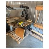 Delta Radial Arm Saw with Table and Accessories