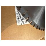 18” saw blades. One new, one freshly sharpened